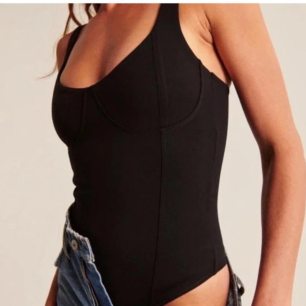 Abercrombie & Fitch Corset Tank Bodysuit